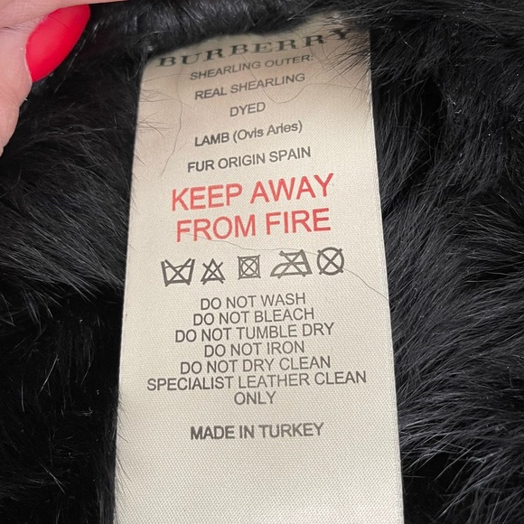 Authentic Burberry 'Tolladine' Black Shearling Trench Coat - Picture 7 of 10